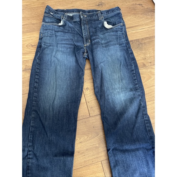 Carhartt Jeans Men Blue FR Straight Leg 38x32 Flame Resistant NFPA 2112 Arc 2 - Picture 7 of 8